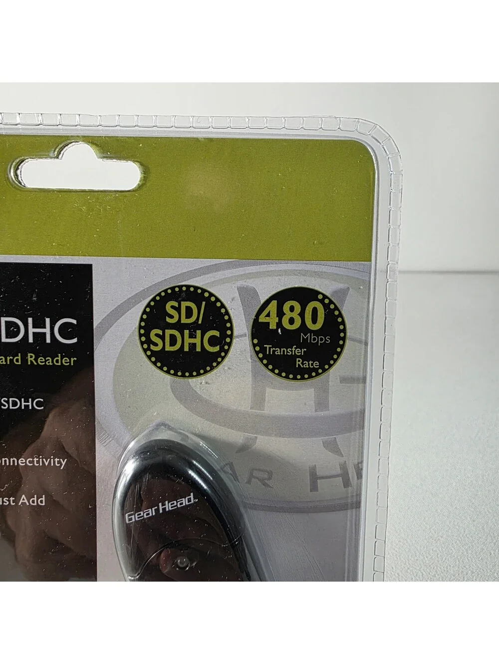 GearHead USB Digital SD/SDHC Card Reader - 480Mbps CR3800SDBLK - NEW